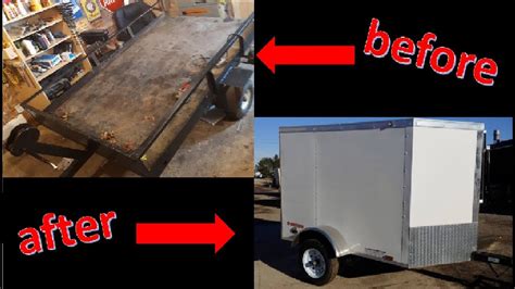 homemade enclosed cargo trailer